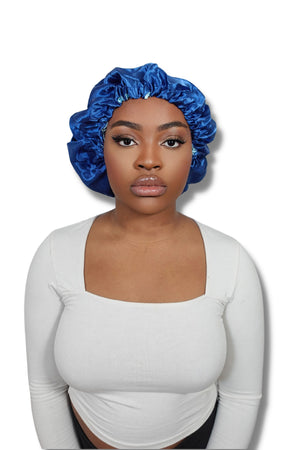 Adjustable Bomb Bonnet Blue