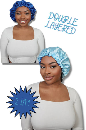 Adjustable Bomb Bonnet Blue