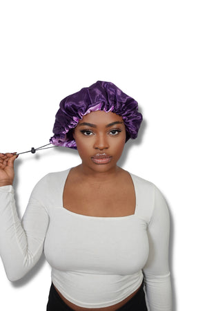 Adjustable Bomb Bonnet Purple