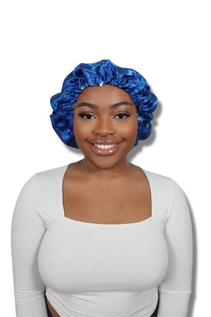 Adjustable Bomb Bonnet Blue